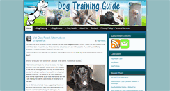 Desktop Screenshot of dogtrainingguide.org