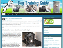 Tablet Screenshot of dogtrainingguide.org